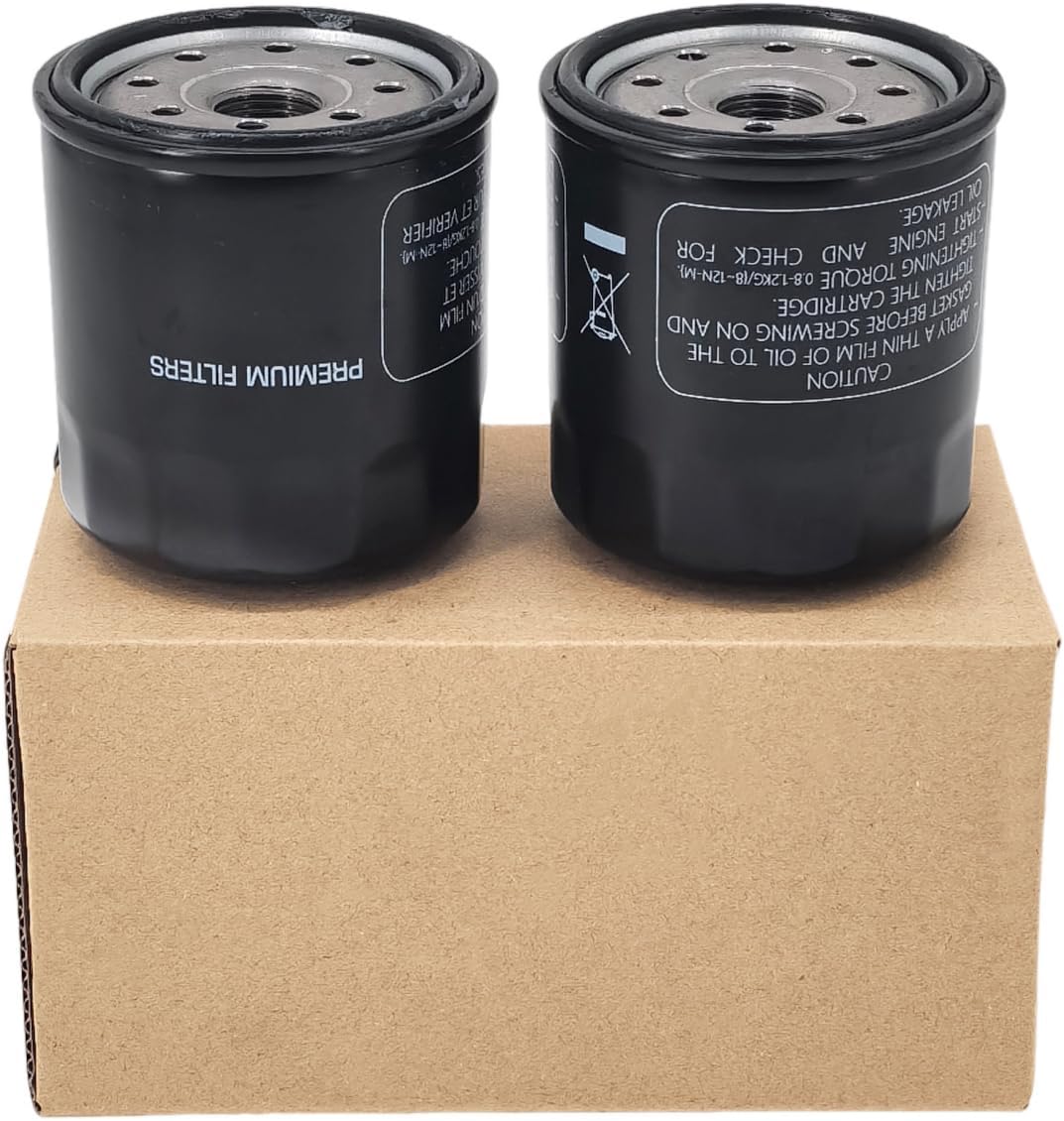 69J-13440-04-00 Oil Filter Fit For Ya-maha F150 F200 F225 F250 FL150 FL200 FL225 FL250 Outboard Engine AR SX FZR FZS VX VXR VXS Sport Boat Rep 69J-13440-01-00 (2 Pack)