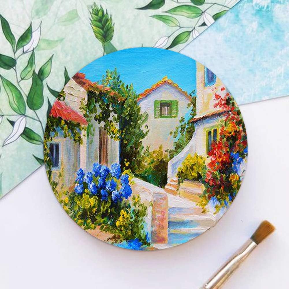 Round Wood Discs for Crafts, Tosuced 12 Pack 12 Inch Wooden Circles for Crafts, Door Hanger, Pyrography, Painting, Door Design, Wood Burning