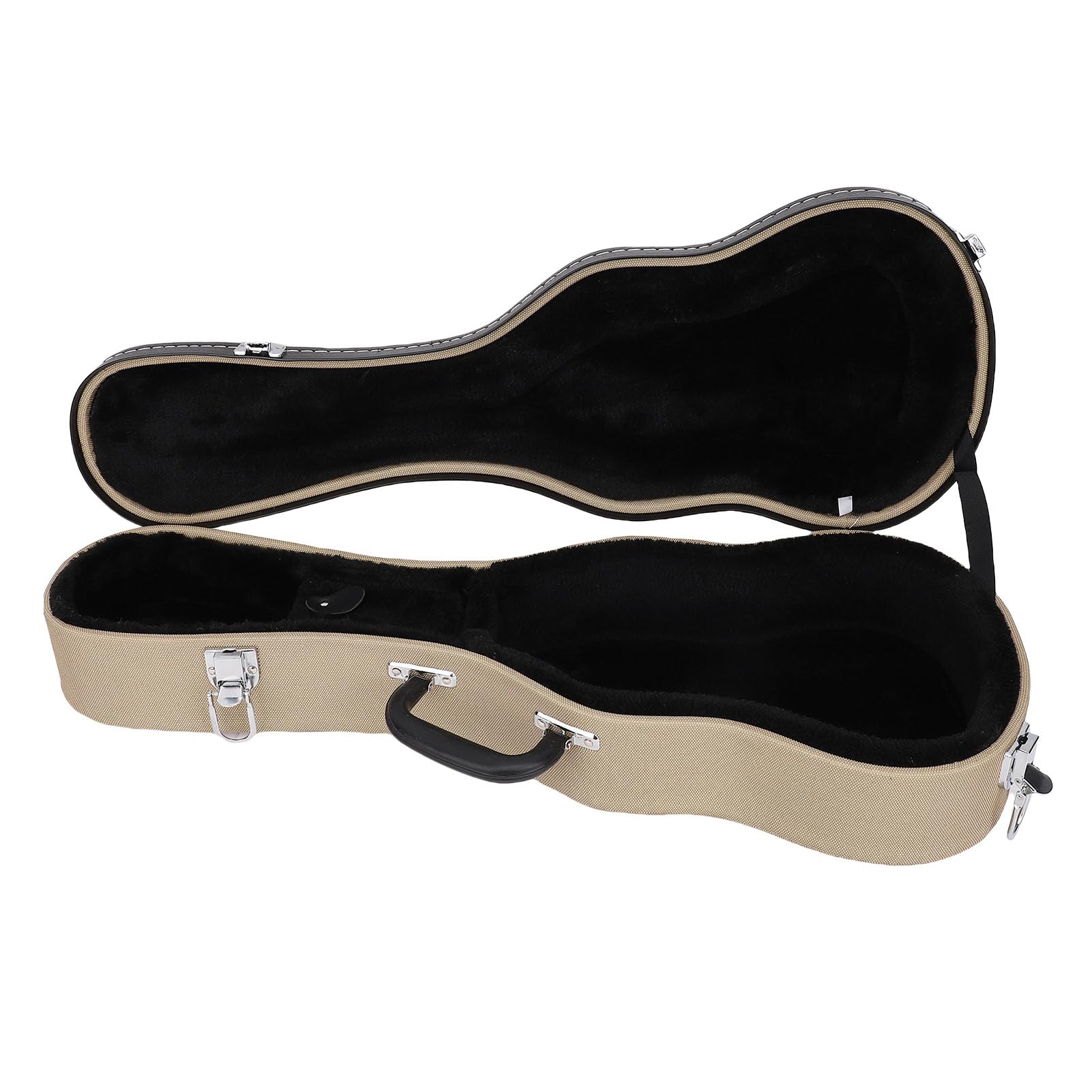 Socobeta Caja Dura para Ukelele con Forro de Lino para Guitarra Pequeña de 23 Pulgadas, Ideal para Viajes o Ensayos