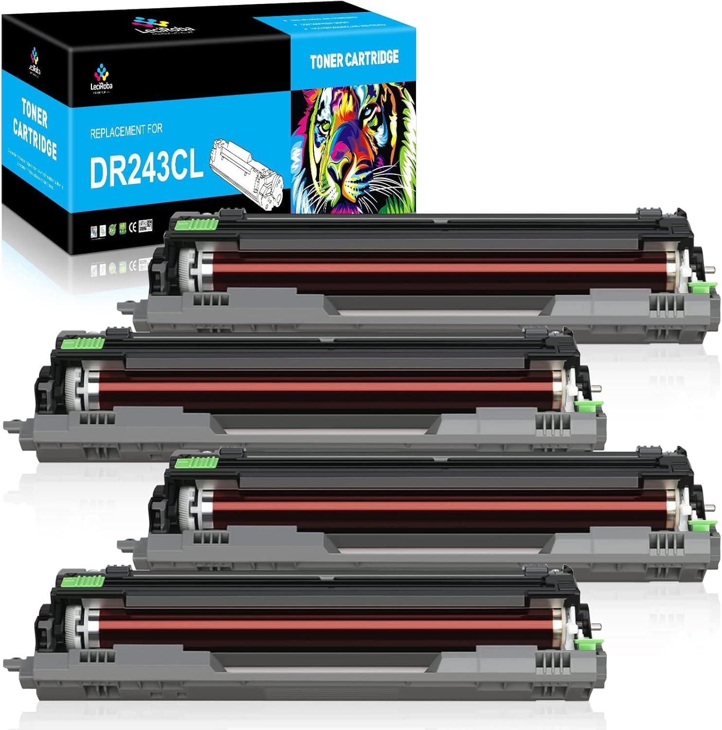 LeciRoba DR243CL Unità tamburo per Brother DR-243CL DR-243 DR243CL per Brother HL-L3210CW L3230CDW L3270CDW MFC-L3710CDW L3730CDW L3750CDW L3770CDW DCP-L3500 L3510CDW L3550CDW -Pack)