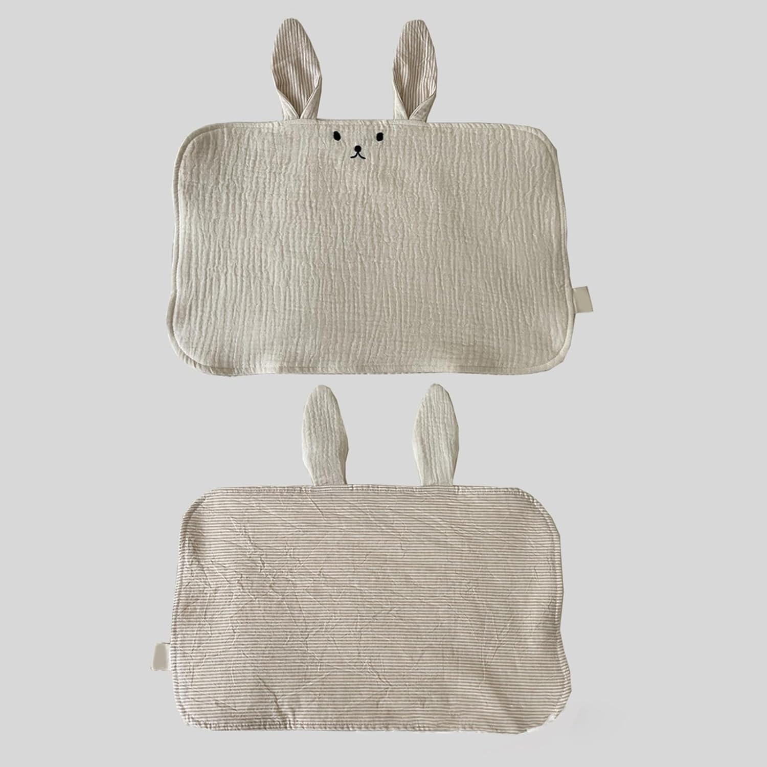 Milk Spit Up Rag Ear Burp Cloths Double Sided Girl Boy Burp Rag Washcloths Baby Bibs Newborns Baby Saliva Towel