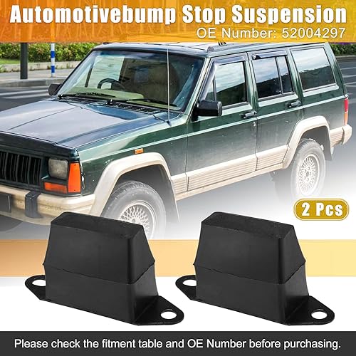 Miniatura 5 de Unifizz 2 unids 3 '' suspensión trasera bump stop Leaf Spring Jounce reemplazar 52004297 para Je-e-p XJ Cherokee 1987-2001 para J-ee-p M-J Comanche