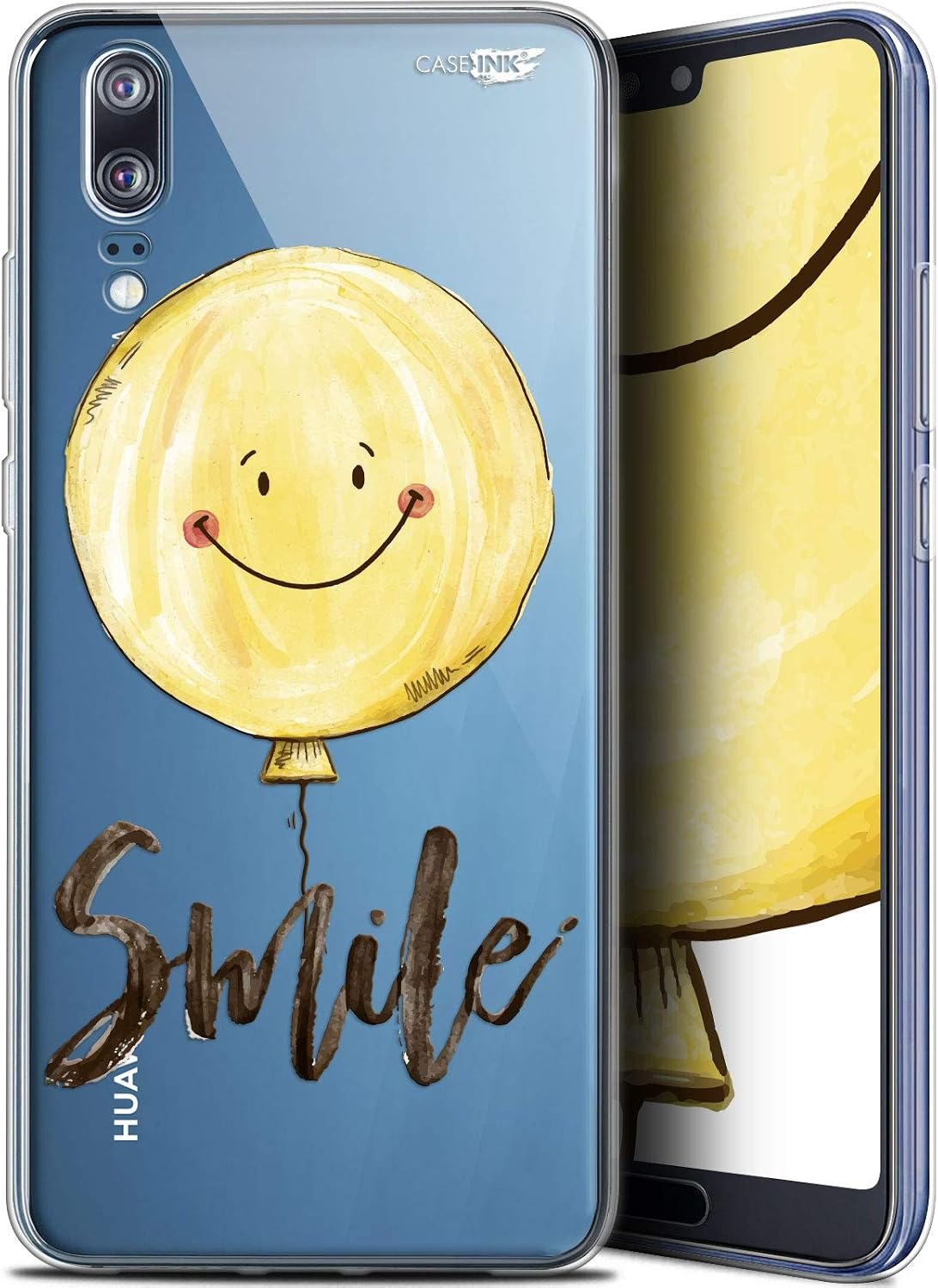 Huawei P20 Case - Ultra Thin Case for 5.8 Inch Huawei P20 - Smile Baloon Design