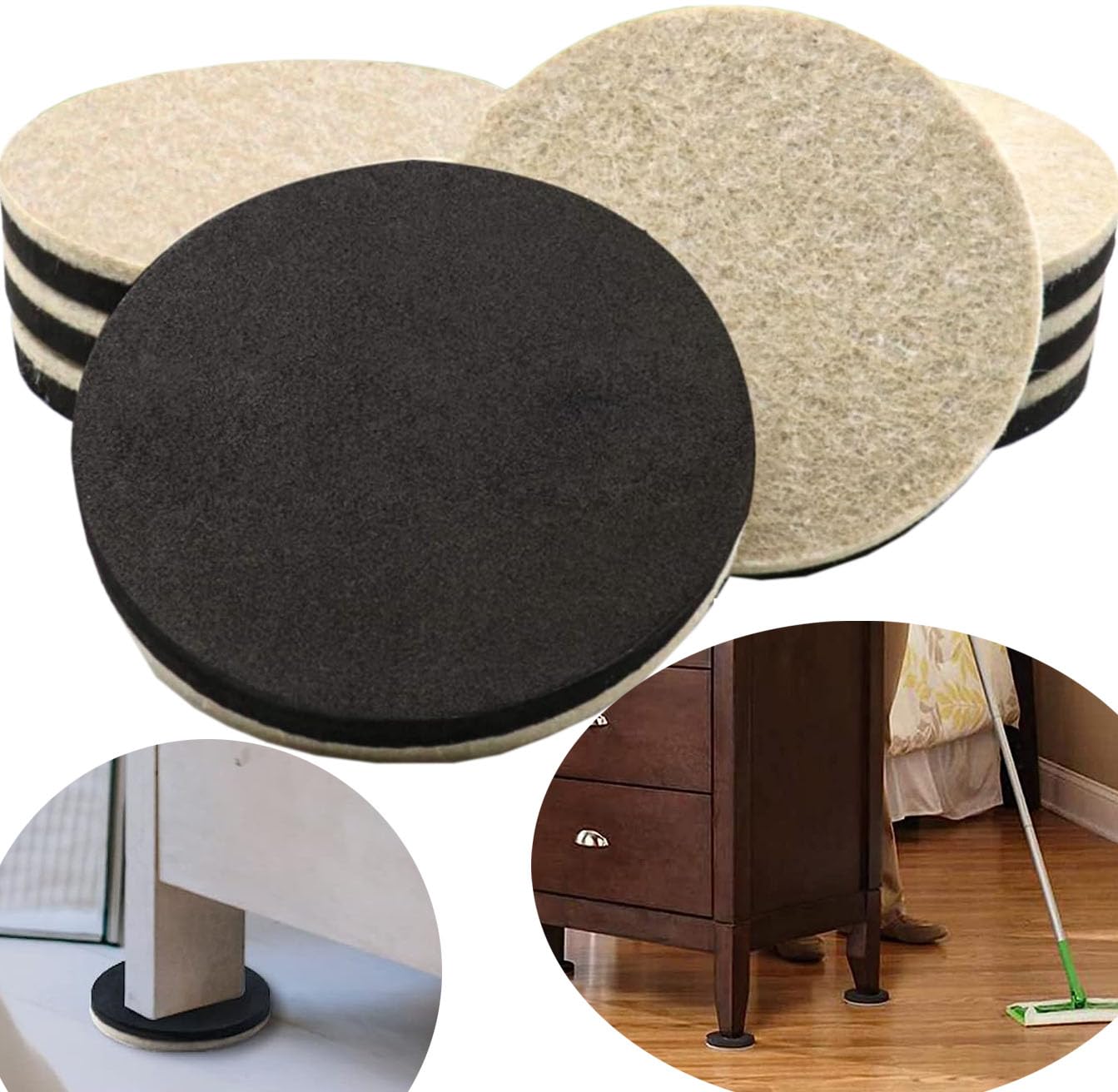 DIY Crafts 3 INCH 12mm 12 Pcs, Thick Felt Furniture Sliders for Hardwood Floors Furniture Moving Slider Heavy Duty Felt Movers Sliders Chair Legs Floors Protectors for Hardwood Floors (12, 3 INCH) (B0CB4NK9Y7) Amazon Price History, Amazon Price Tracker