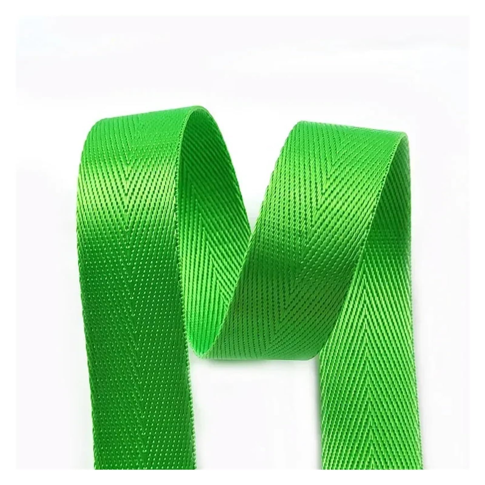 10Meters 20-50mm Nylon Webbing Tapes Ribbons for Belt Dog Collar Backpack Strap by The Meter Bias Binding DIY Sewing Accessories(RD001-Green,32mm)