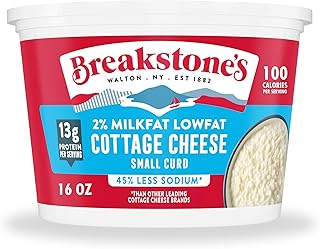 Breakstone's Lowfat Small Curd Cottage Cheese Sodium 2% Milkfat, 16 oz Tub
