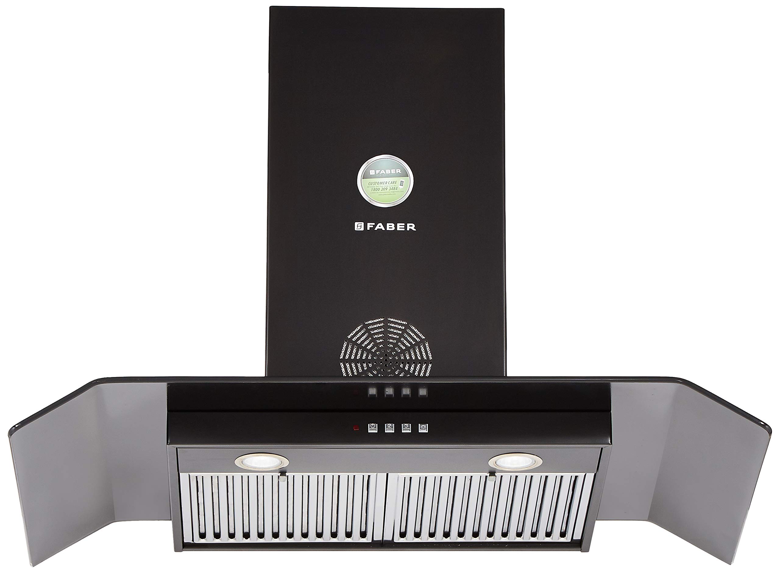 Faber 90 Cm 3 Way Silent Suction Chimney, 1150 m3/hr (Arco 3D Plus T2S2 BK LTW 90, 2 Baffle Filters, Stainless Steel)-image-37