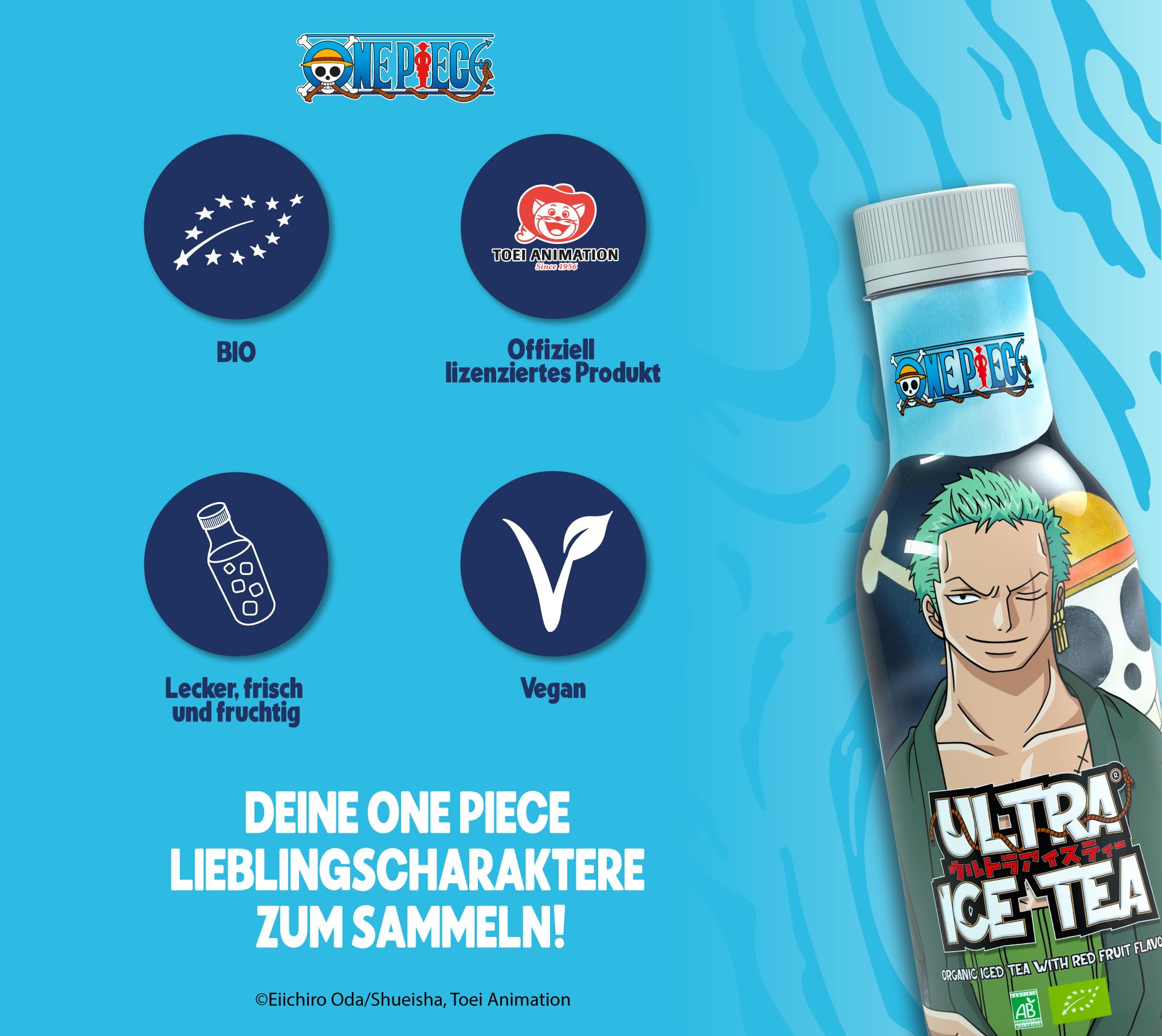 Té helado ecológico, One Piece Zoro - 500 ml