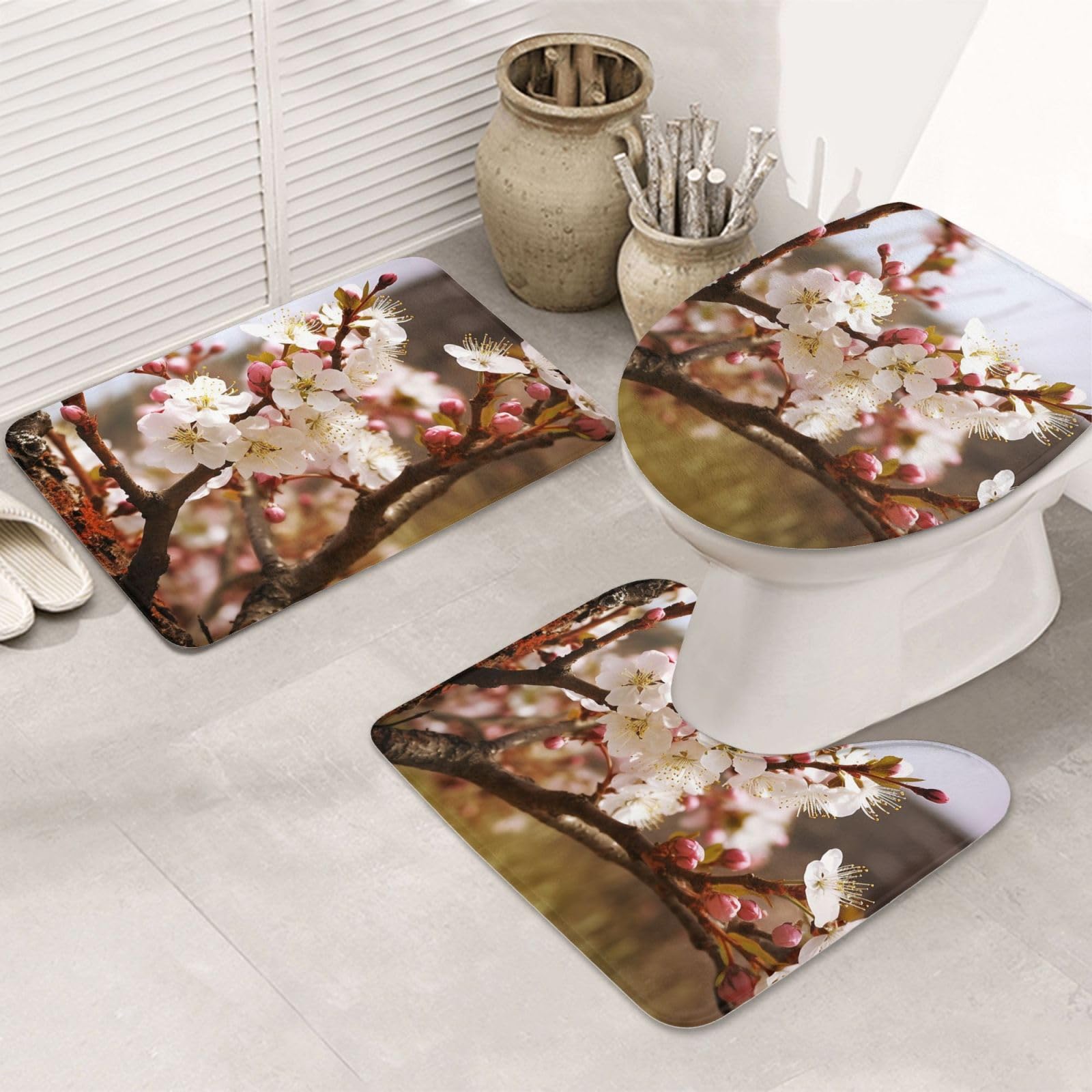 Tapis de salle de bain antidérapants ultra absorbants et lavables en machine