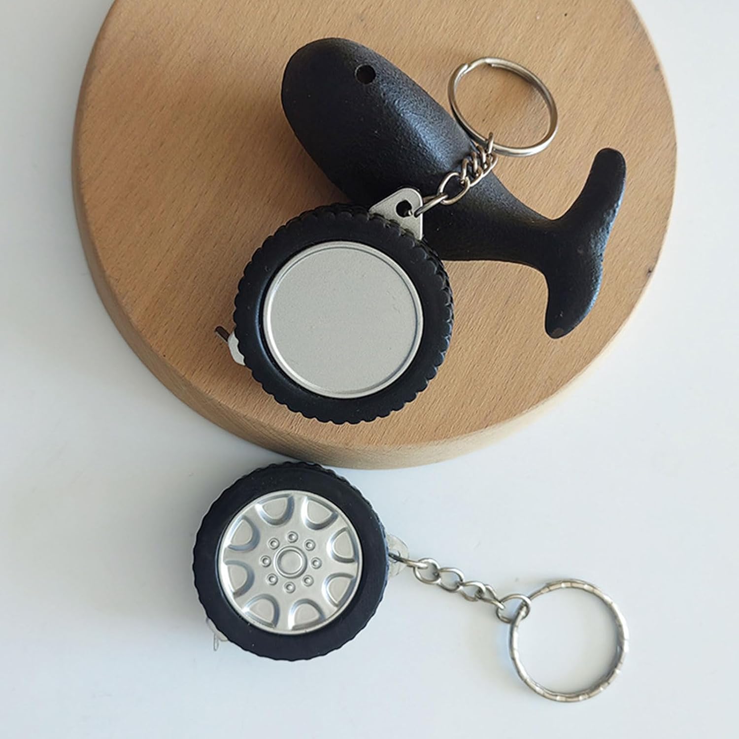 Tyre Shape Tape Measure High Accuracy 1M Ranges Measuring Tape Ruler for Various Measuring Retractable Measure for Sewing
