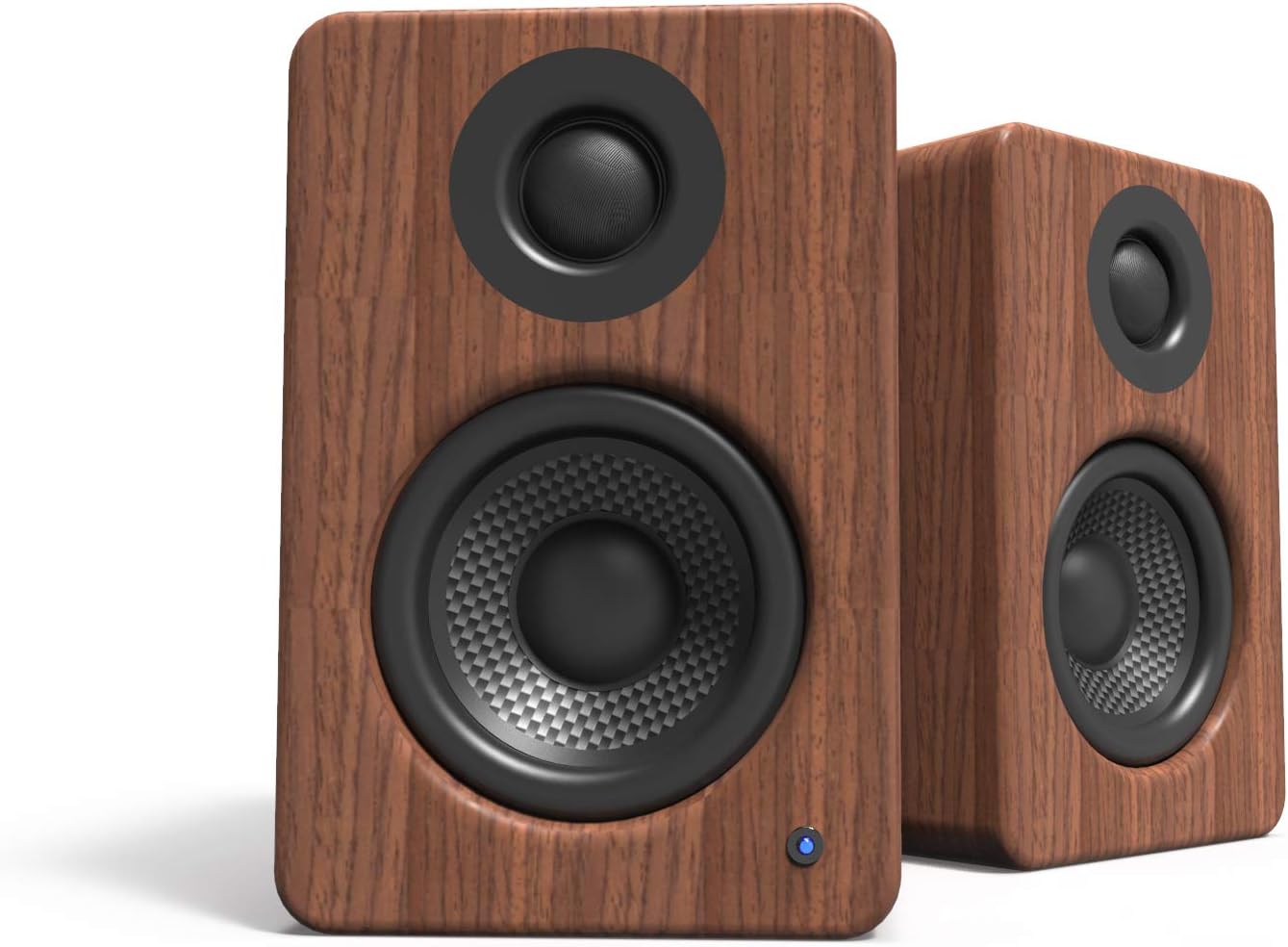 Kanto YU2WALNUT Powered Desktop Speakers - 100 Watts - Amplifier (Walnut)