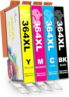 4-Pack 364 364XL Ink Cartridges Replacement Compatible for HP 364 XL Ink Multipack for Photosmart 5510 5520 6510 6520 7510 B210 Deskjet 3520 3070A Officejet 4620 Printer