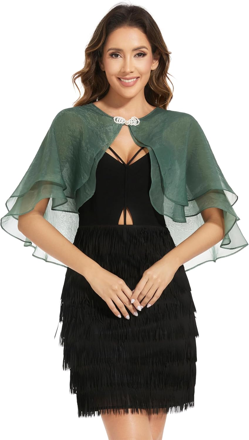 Women's Sheer Tencel Shawls and Wraps for Evening Dresses Soft Wedding Cape Lightweight Bridesmaid Scarves Cover Up