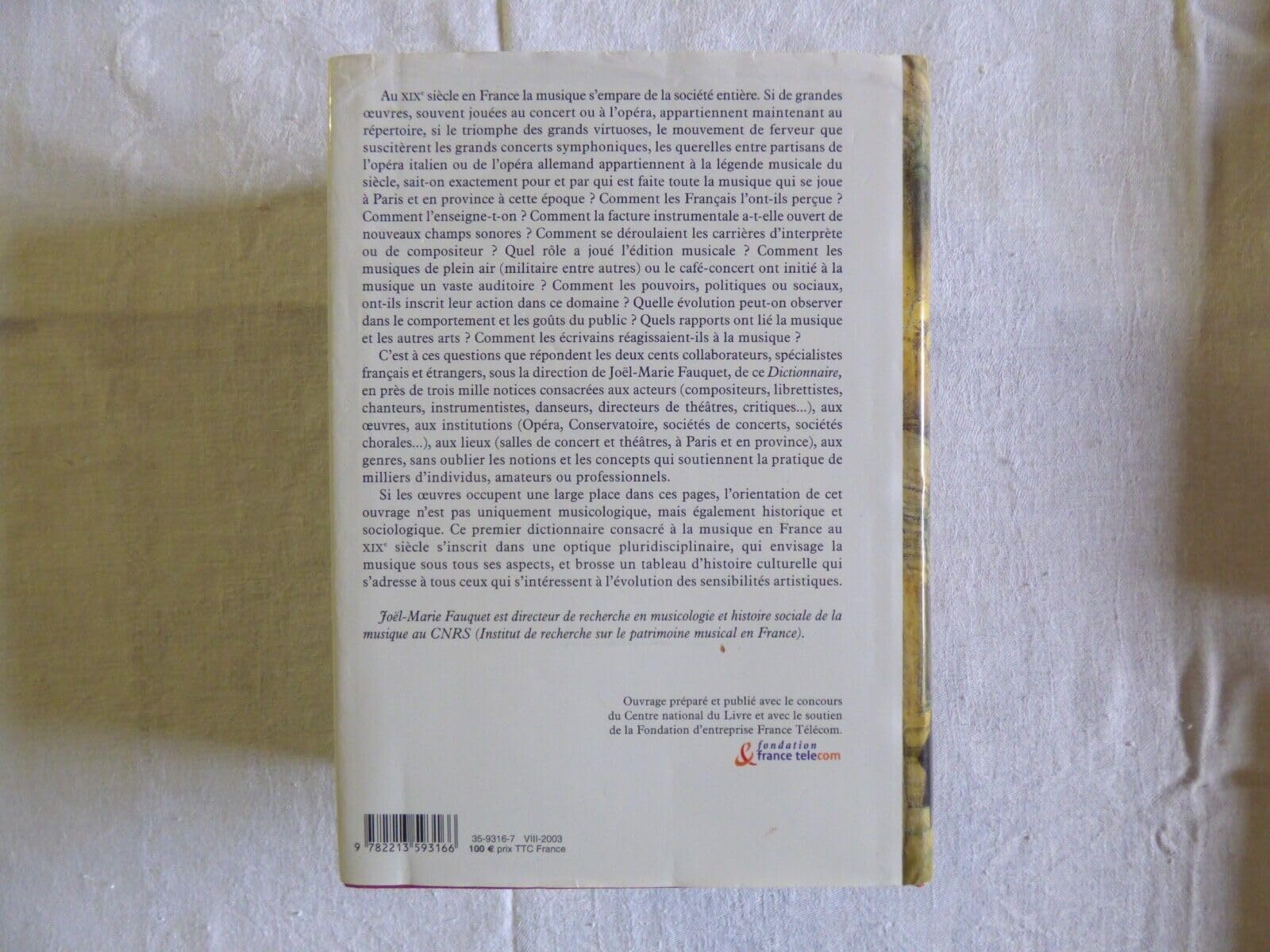 Dictionnaire de la musique en France