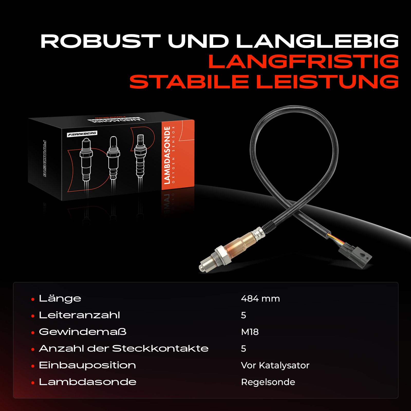 Frankberg Lambdasonde Regelsonde vor Katalysator Kompatibel mit Clio IV BH 1.2L 2012-2019 Clio IV Grandtour KH 1.2L 2013-2021 Replace# 226A47538R