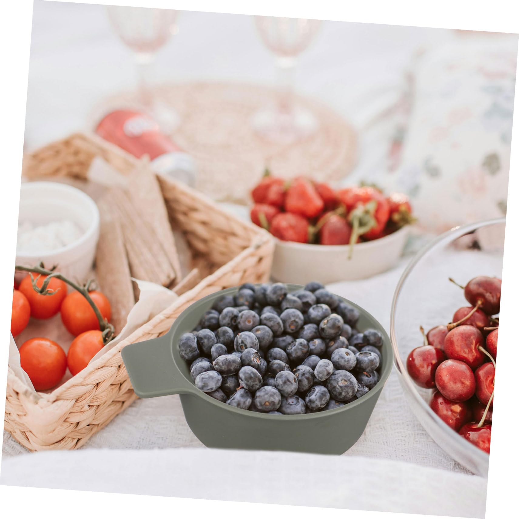 Toyvian 2 Set Piatti Leggeri e Riutilizzabili per Piatti Rotondi e Ciotole per Picnic Escursioni e