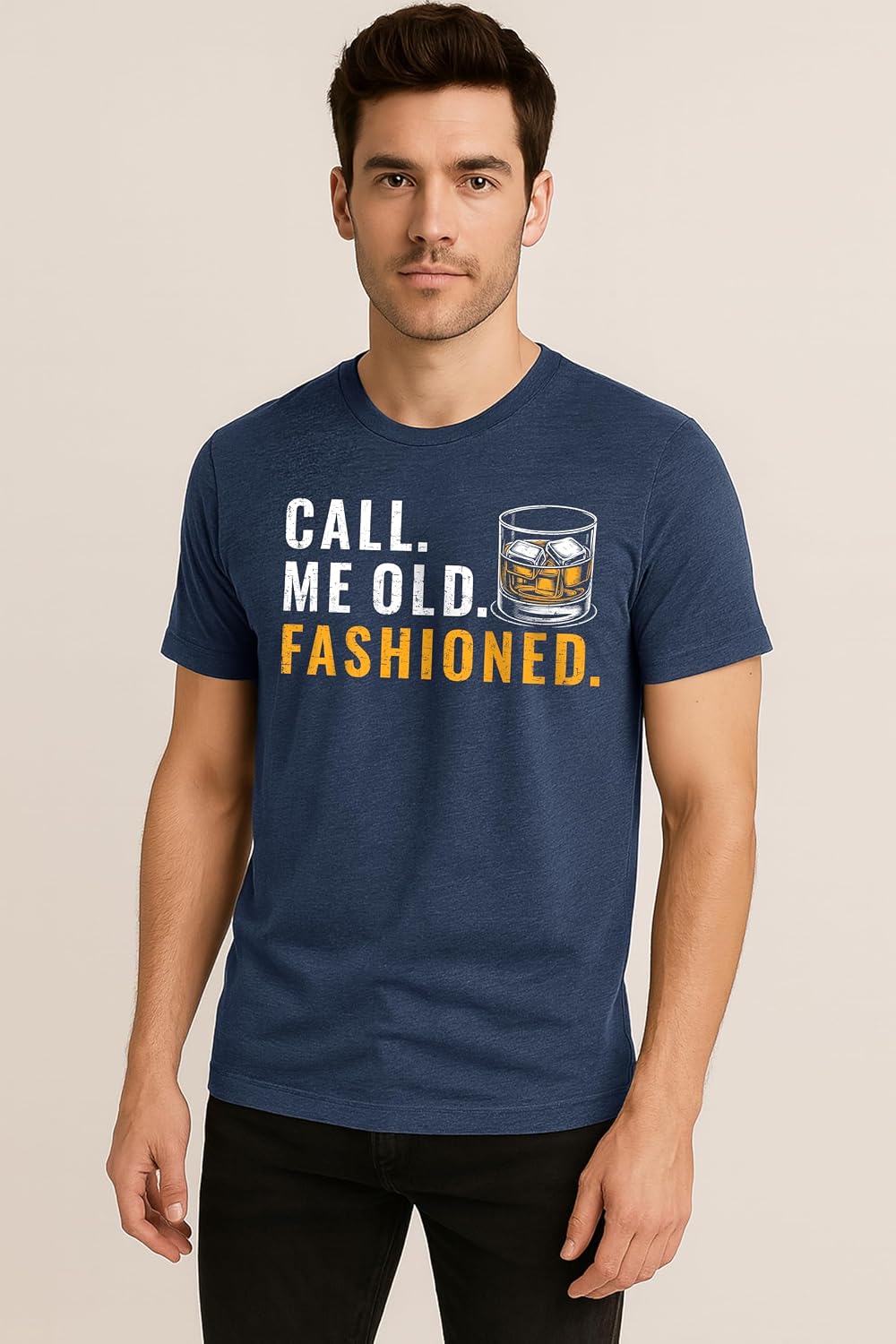 Call Me Old Fashioned T Shirt – Bourbon Humor Tee for Men Funny Whiskey Cocktail Shirt