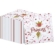 100 Pcs Pink Castle Napkins, Disposable Princess Napkins, Castle Decorations - 13 x 13 Inches