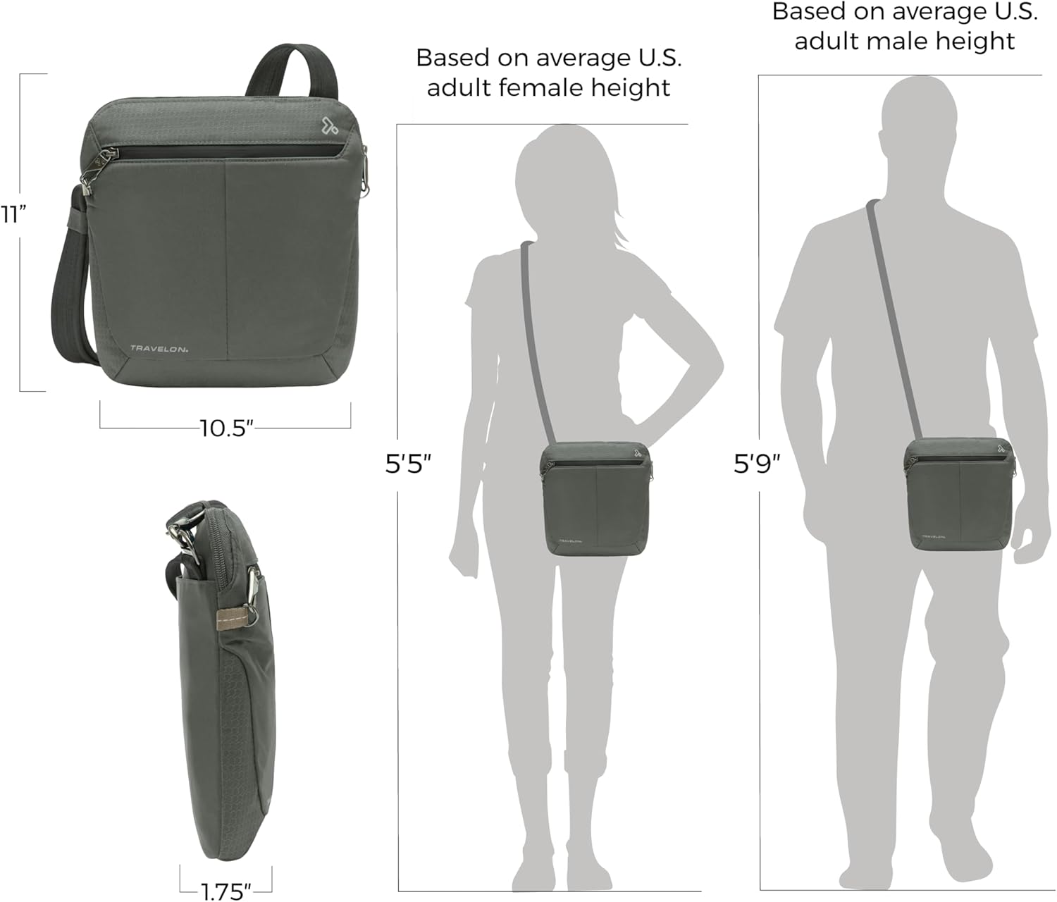 Travelon Anti-Theft Active Small Crossbody - Image 2