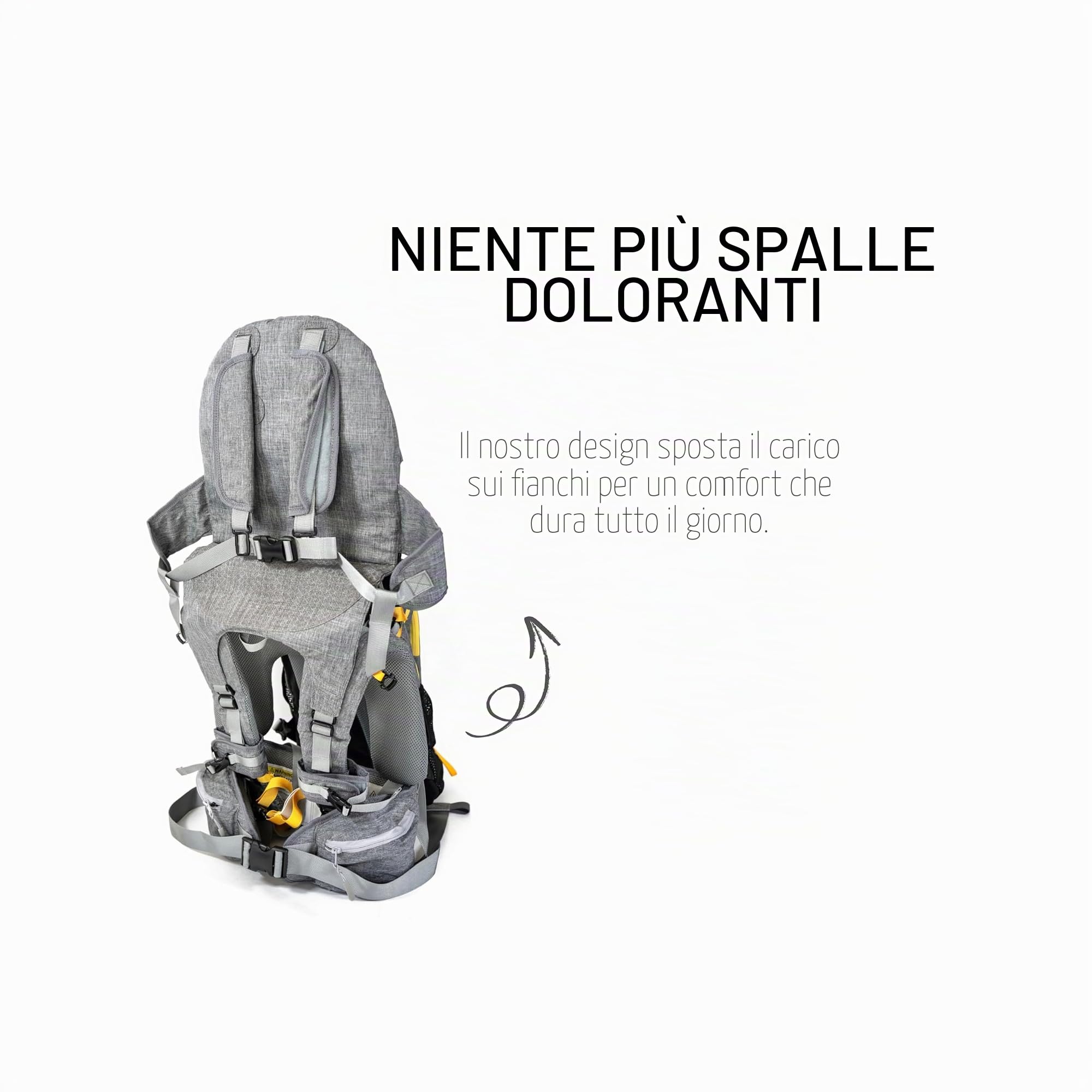Our Expedition, zaino portabambini staccabile con parasole, ideale per escursionismo