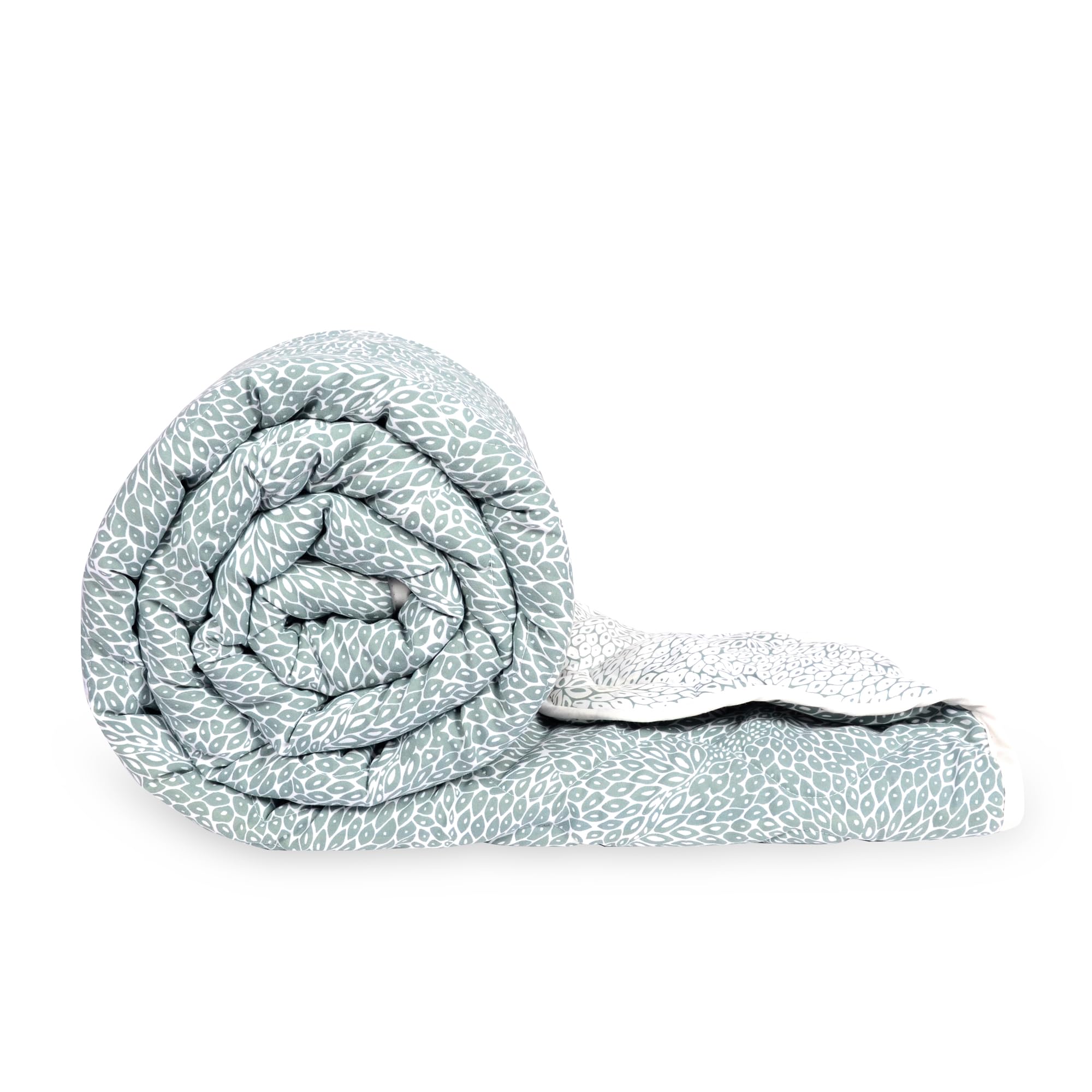 Divine Casa 120 GSM Microfiber Single Bed Comforter | Soft & Lightweight Reversible AC Blanket | All-Season 3-Layered Quilt | 230 x 140 cm, Slate Grey