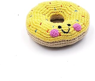 Pebble Friendly Doughnut Rattle - Yellow