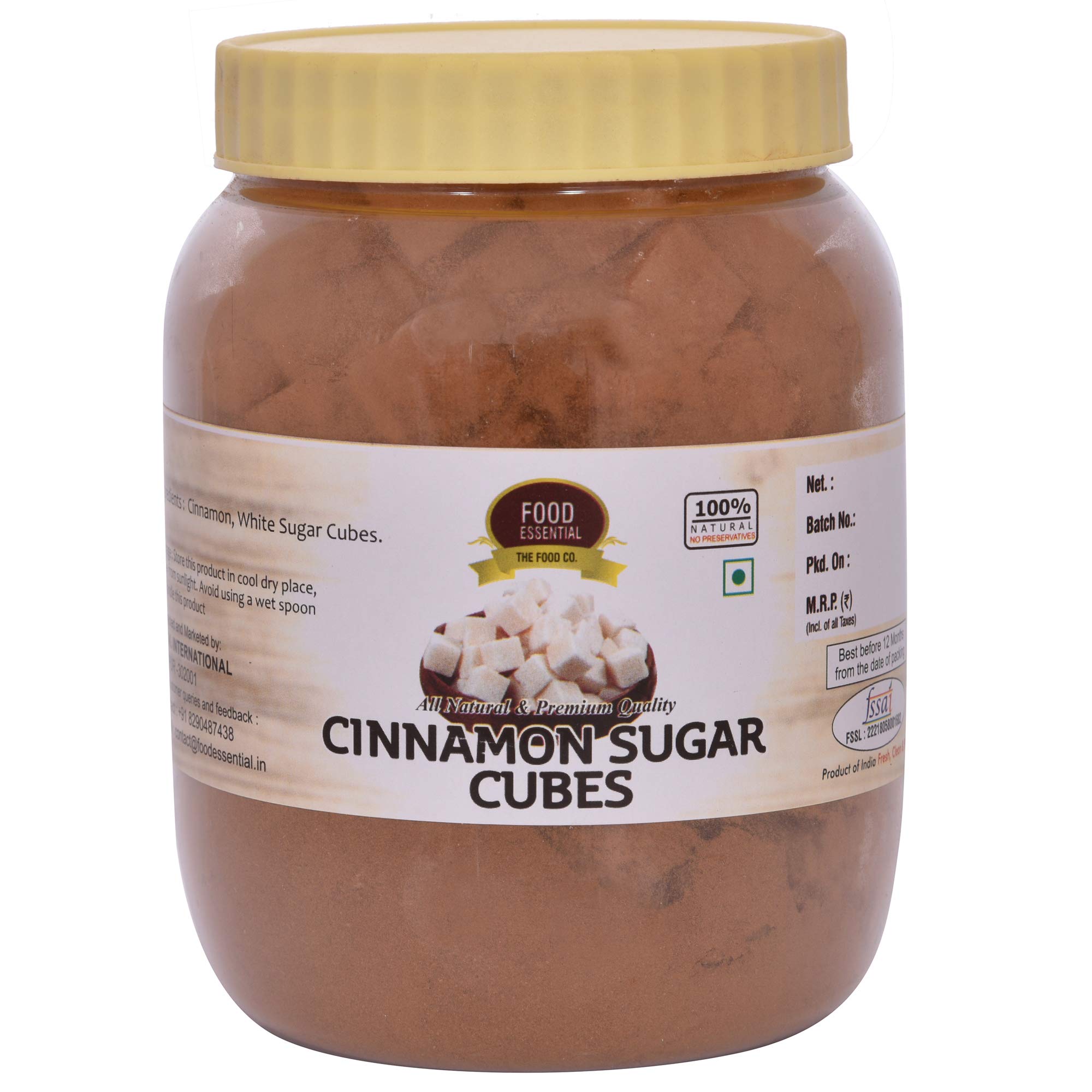 FOOD ESSENTIAL Cinnamon Sugar Cubes 700gm. (B07VCX1PB4) Amazon Price History, Amazon Price Tracker