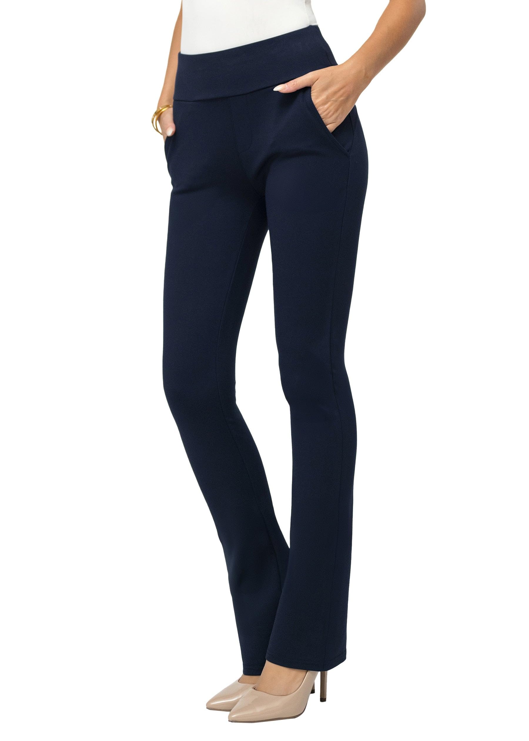 Conceited Stretch Slacks for Women in Slim, Straight and Flare - Ponte Pants