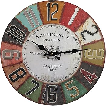 Amazon Com Efr Kensington Station London Quartz Wall Clock 11