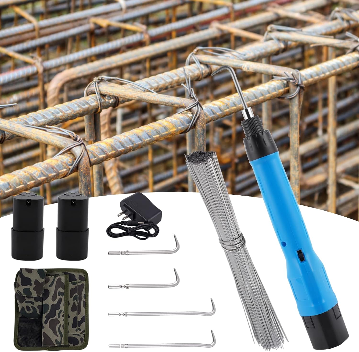 Automatic Rebar Tying Machine 2600 mAh Adjustable Torque and Steering