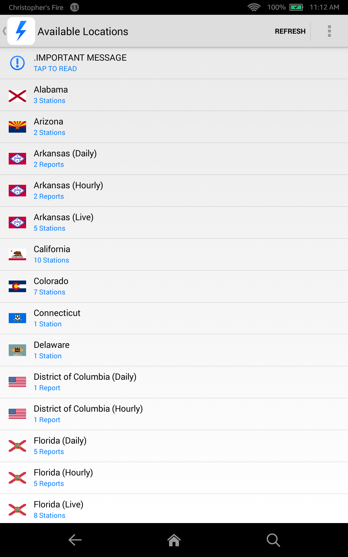 NOAA Weather Radio App on Amazon Appstore