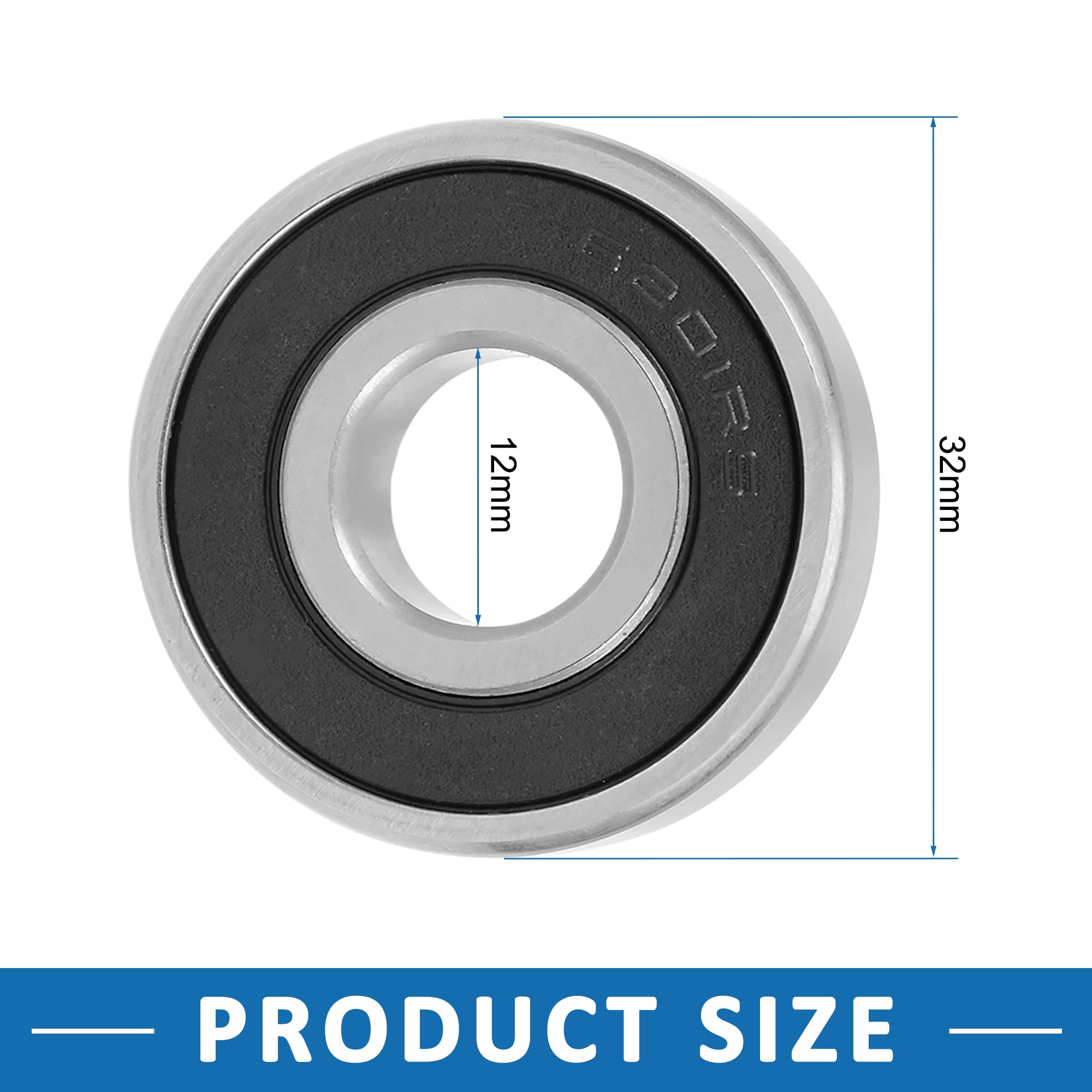 S6207-2RS cuscinetto sfera acciaio inossidabile 35x72x17mm doppia