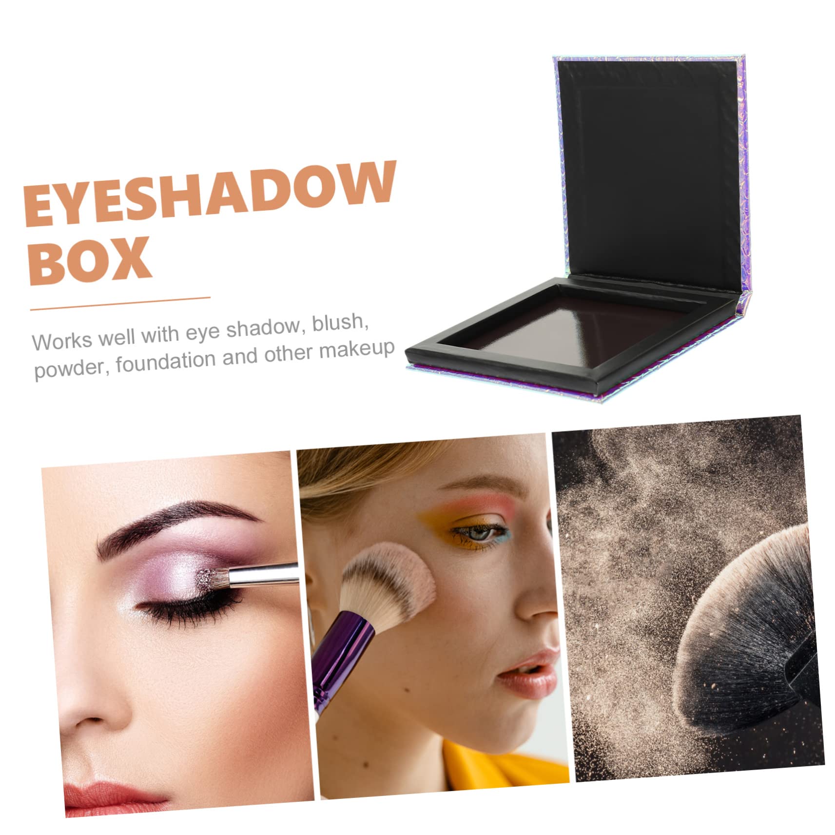 Beavorty 3pezzi Palette Ombretto Vuota Per Makeup Design Per Ombretti Blush e Compatte
