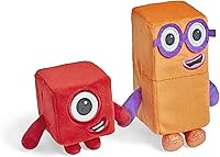 Vista 6 de hand2mind Numberblocks One & Two Playful Pals, juguetes de figuras de peluche, números para niños pequeños, juguetes de aprendizaje de matemáticas