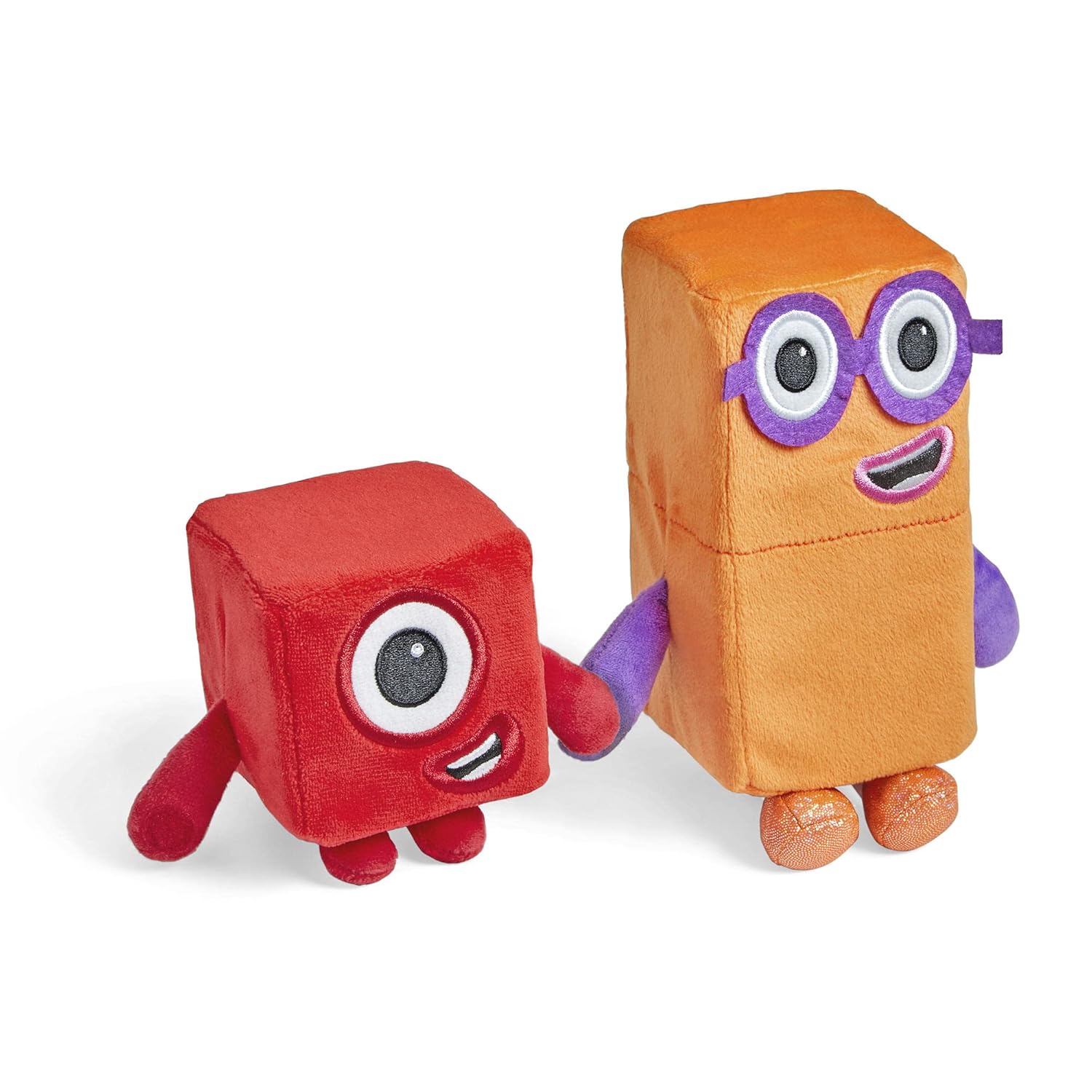 hand2mind Numberblocks One and Two Playful Pals, Cartoon Plush Toy, Plush Figure Toys, Kids Stuffed Animals, Cute Plushies, Toddler Imaginative Play Toys, Collectible Toys, Preschool Learning Toys : Toys & Games