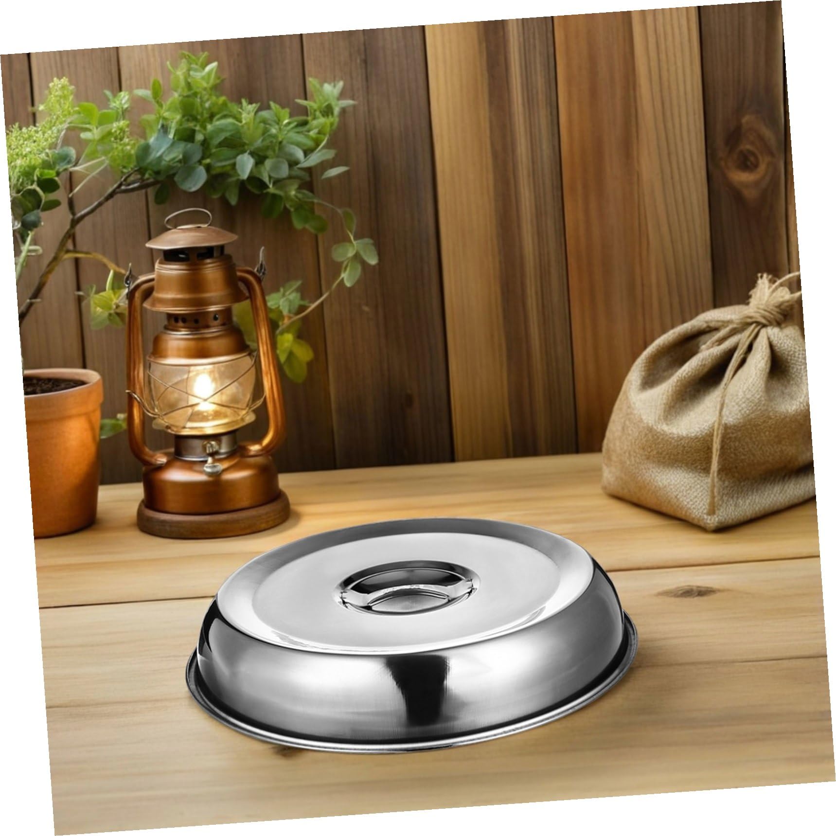 YARNOW 4 Pezzi Copertura Accessorio Versatile in Inossidabile per Barbecue per Cucina Riscaldamento Uniforme, per Bistecche e Hamburger Picnic e Riunioni