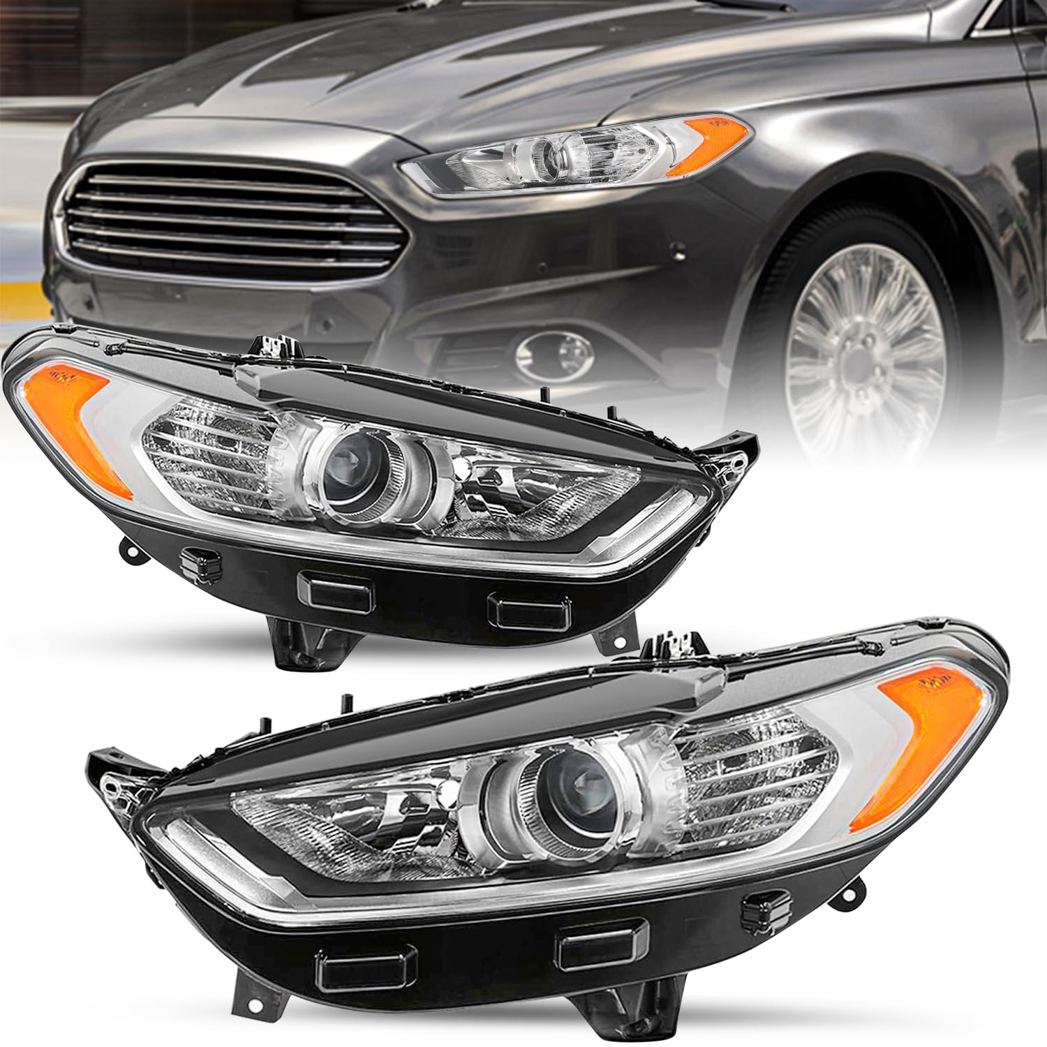 SOCKIR Projector Headlight Assembly Pair