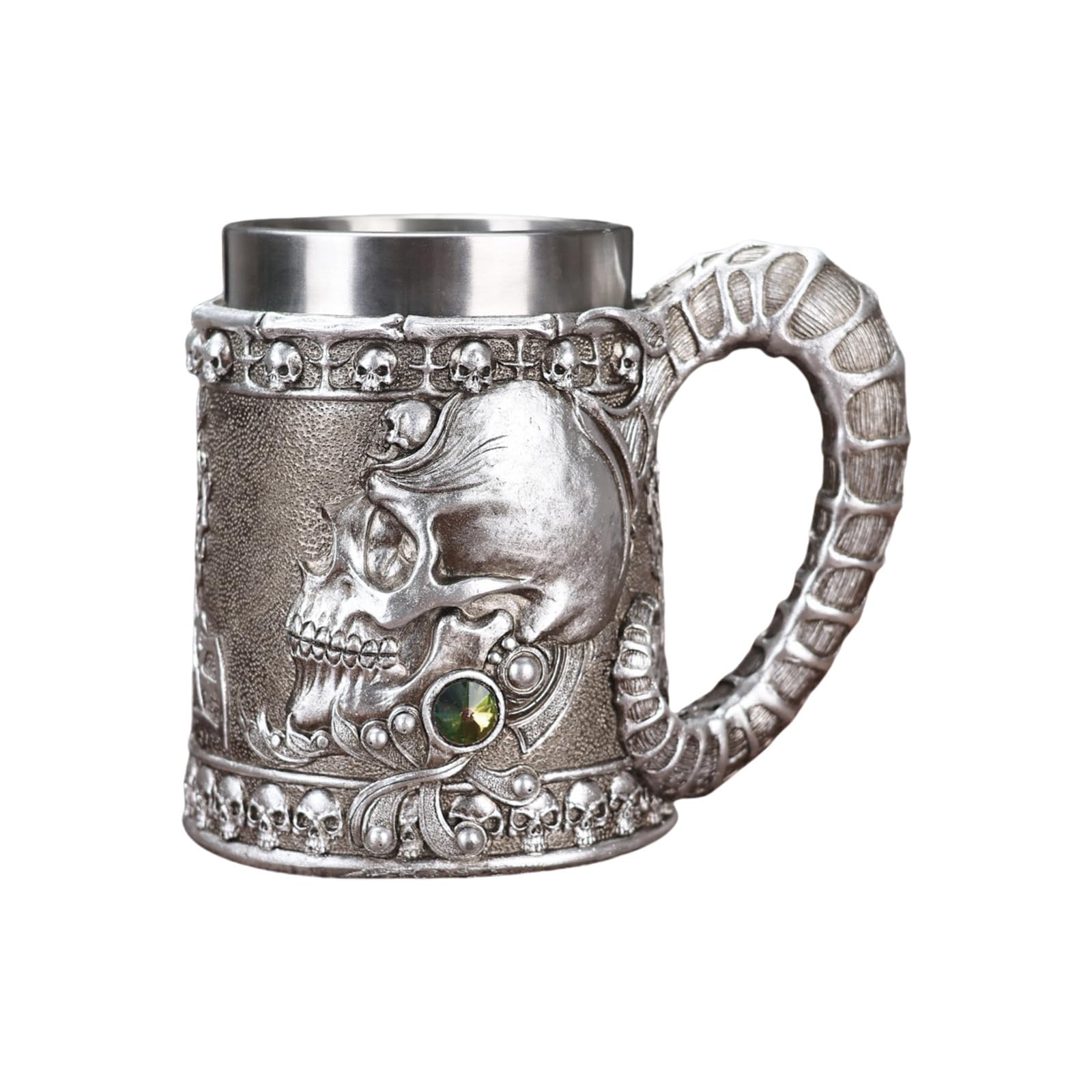 Tasse isotherme de camping tête de mort pour café chaud en plein air