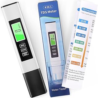 2025 New 4 in 1 TDS Meter, TDS Meter Digital Water Tester, Accurate and Reliable, Water Tester,TDS EC and Temperature (° C/° F) Meter, 0-9990ppm,Used for Drinking Water and RO/DI Systems