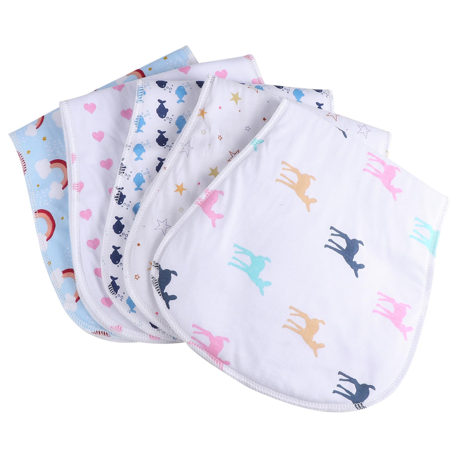 Bavoirs serviette coton doux unisexe style aléatoire - 8
