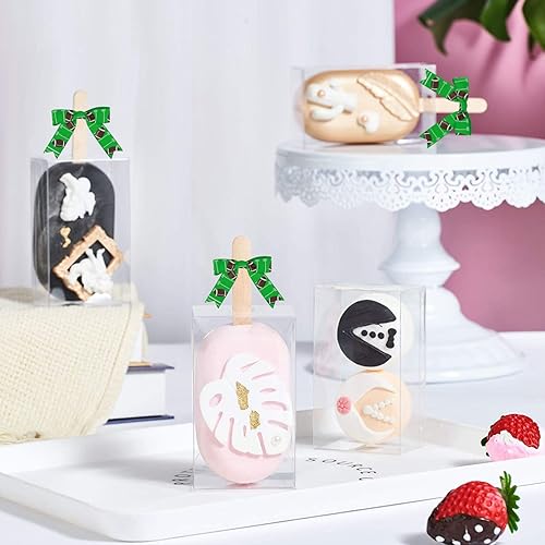 Miniatura 8 de 30 lazos de cinta impresos de fútbol de 3 pulgadas, lazos pequeños para envolver regalos, baby shower, boda, recuerdos de fiesta, paletas de pastel,