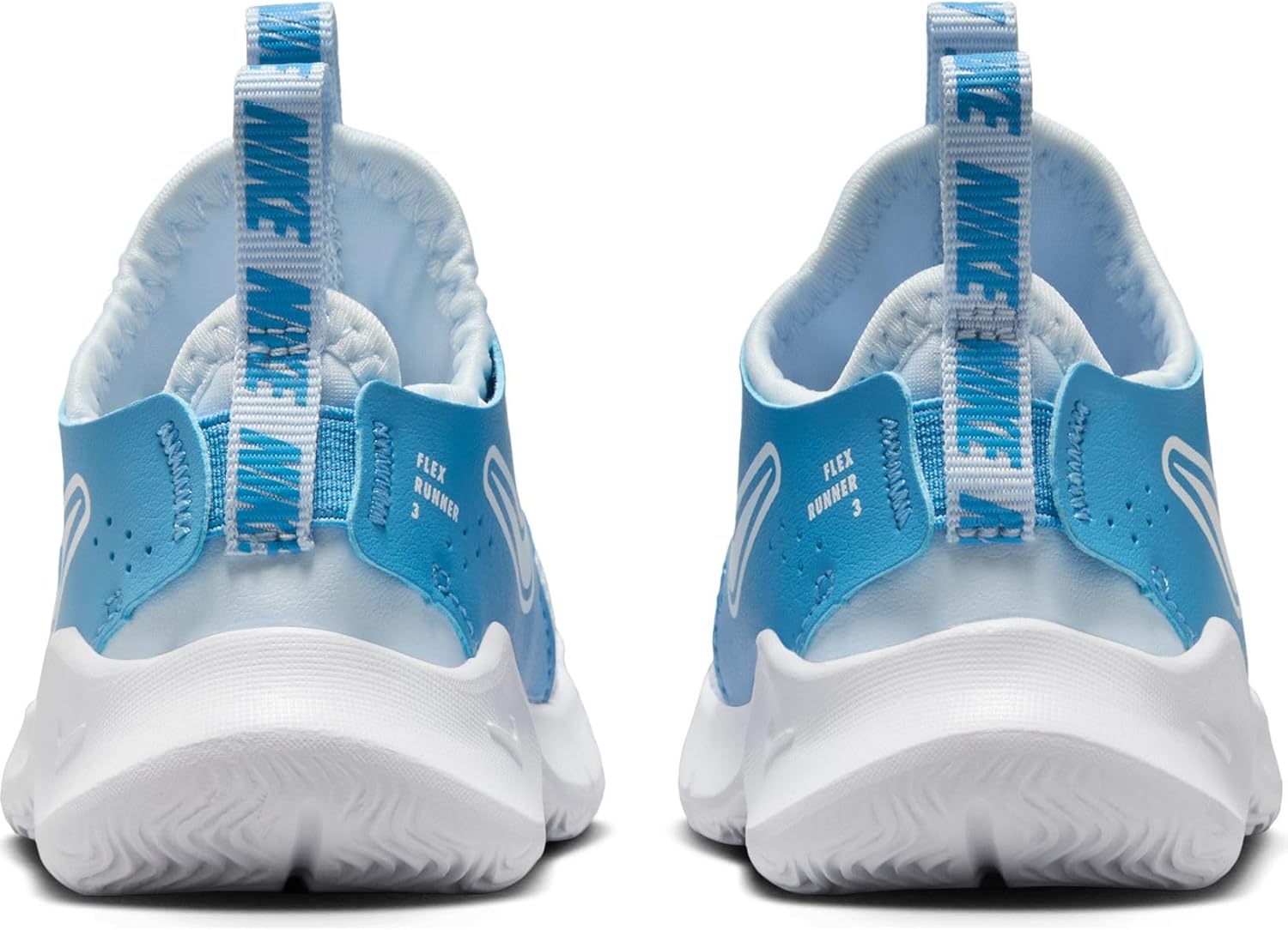 Nike Flex Runner 3 Baby/Toddler Shoes (FN1478-402, Blue Tint/Blue Beyond/White) Size 3