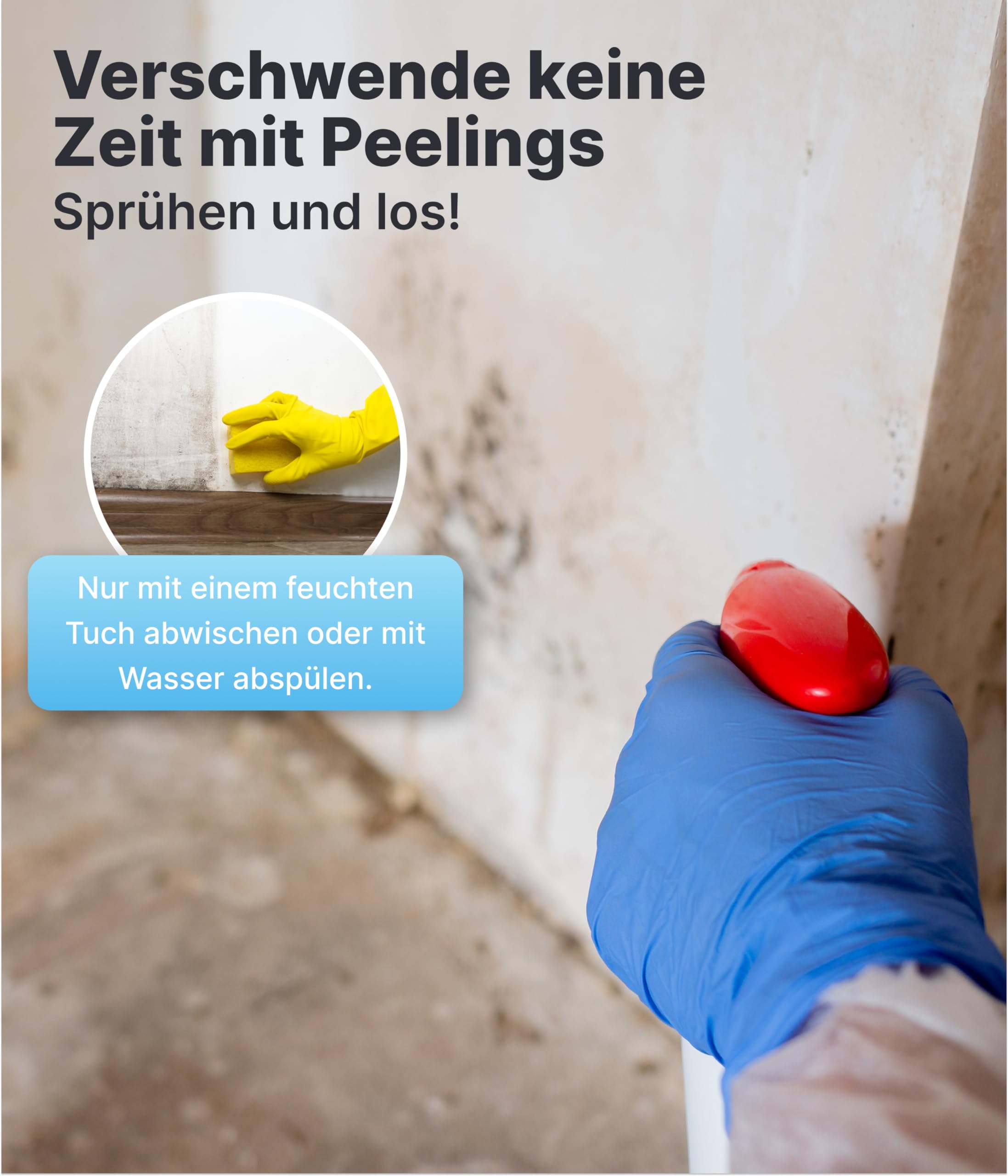 Plid Schimmelentferner chlorhaltig 1,5 L | Schimmelspray für Wand & Bad