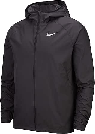 NIKE(ナイキ) エッセンシャル フーデッド ランニングジャケット ウィンドブレーカー リフレクティブ 反射素材 BV4871 ブラック リフレクトシルバー スポーツウェア ジム 筋トレ フィットネス トレーニング 軽量 国内正規品