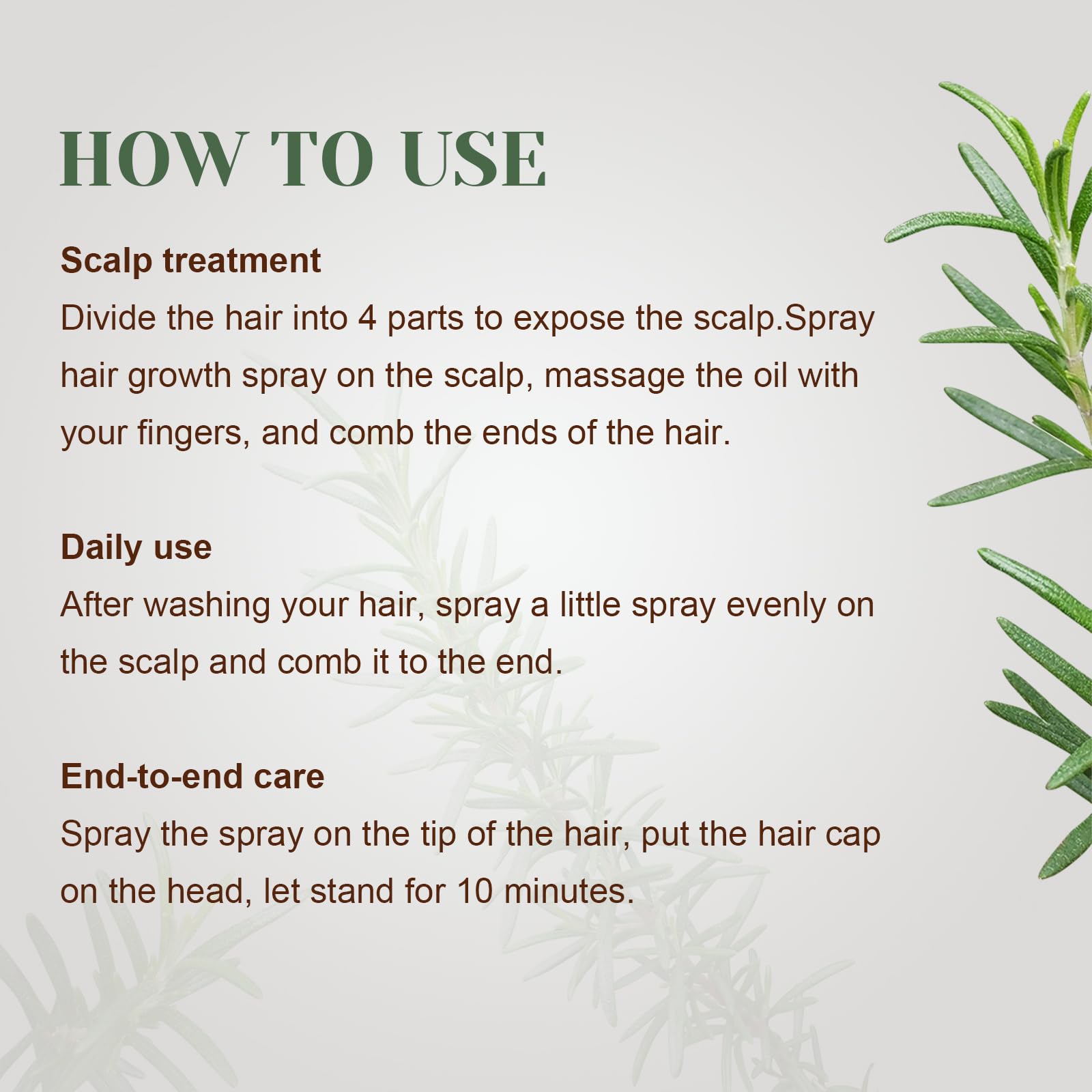 Serum Pousse Cheveux,Spray à Huile Essentielle De Romarin Pour La Croissance Des Cheveux,Growth Hair Oil,Huile de Pousse Cheveux Très Rapide,pour les Femmes et les Hommes (60ml)