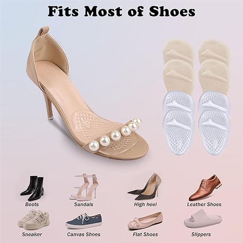 Miniatura 6 de Almohadillas metatarsianas para juanetes para mujer, Blanco