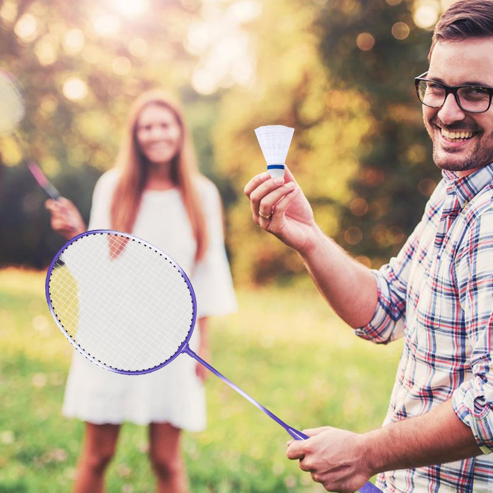 Badmintonschläger-Set, Badmintonschläger, | Sportausrüstung für Erwachsene und Badmintonausrüstung für Garten, Strand, etc