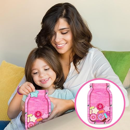 Miniatura 6 de Treela Tarro de recompensa para niños, tabla de recompensas de dulces para niños pequeños, tarro de masón para niños y niñas, tabla de
