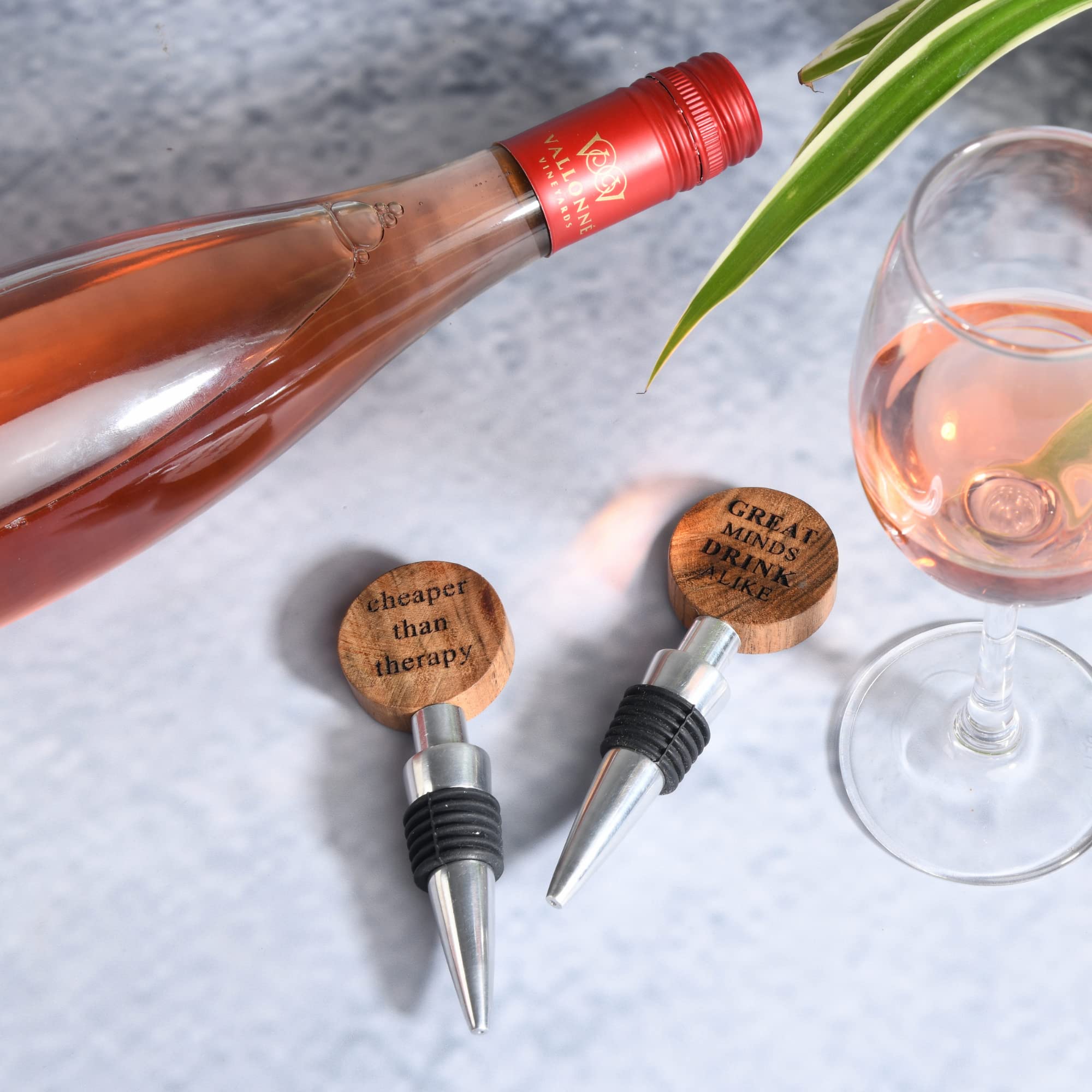 Tapones de vino o tapones para botellas de vino (2, madera)