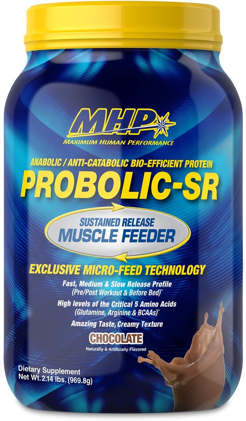 MHP Probolic-SR Sustained Release Protein Powder, Chocolate, 2lb — Amazon image 4